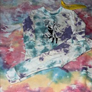 GAP Kids Pajamas - Multicolor Tie-Dye with Character Print